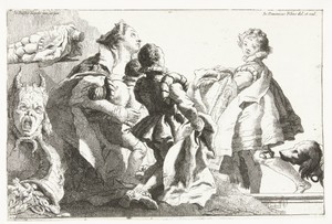 Vrouw met drie kinderen