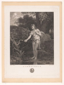 Vrouw met duif en een slang