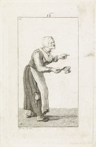 Vrouw met een bakje