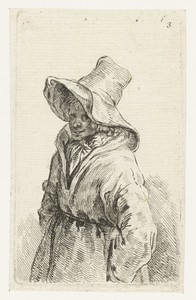 Vrouw met een grote hoed