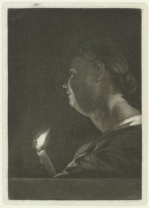 Vrouw met een kaars