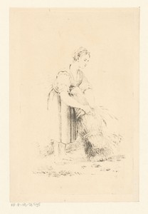 Vrouw met een korenschoof