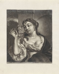 Vrouw met een roos