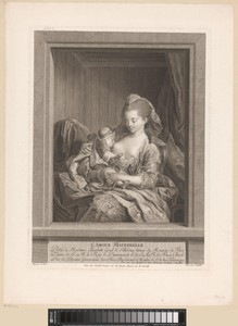 Vrouw met kind aan de borst