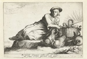 Vrouw met kippen
