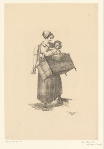 Vrouw met orgel en kind
