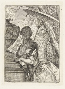 Vrouw met parasol