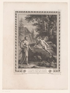 Vrouw met twee mannen met vlindervleugels