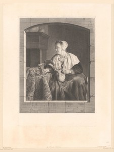 Vrouw met wijnglas in een interieur