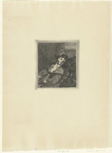 Vrouw op divan