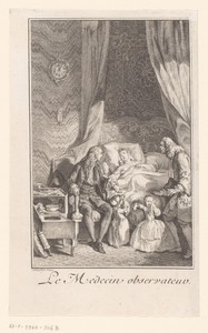 Vrouw op haar ziekbed
