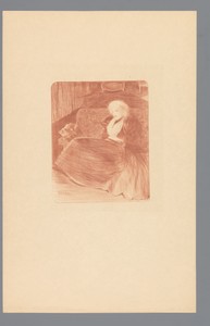 Vrouw op sofa