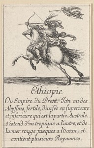 Vrouw uit Ethiopië te paard