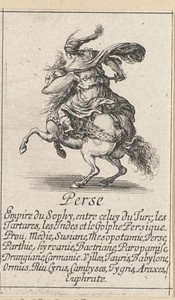Vrouw uit Perzië te paard