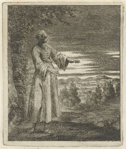 Vrouw wandelend in de nacht
