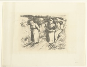 Vrouwen dragen takkenbossen