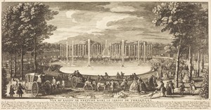 Vue du Bassin de Neptune dans le Jardin de Versailles