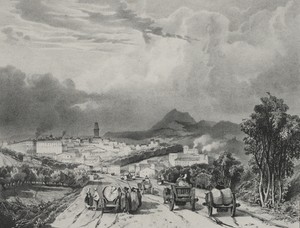 Vue generale de Riom, Auvergne