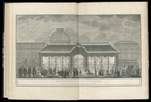 VUË PERSPECTIVE DE LA SALLE DU CAROUSEL