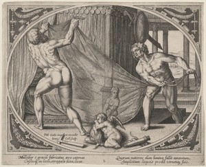 Vulcan Hanging an Iron Net above the Bed