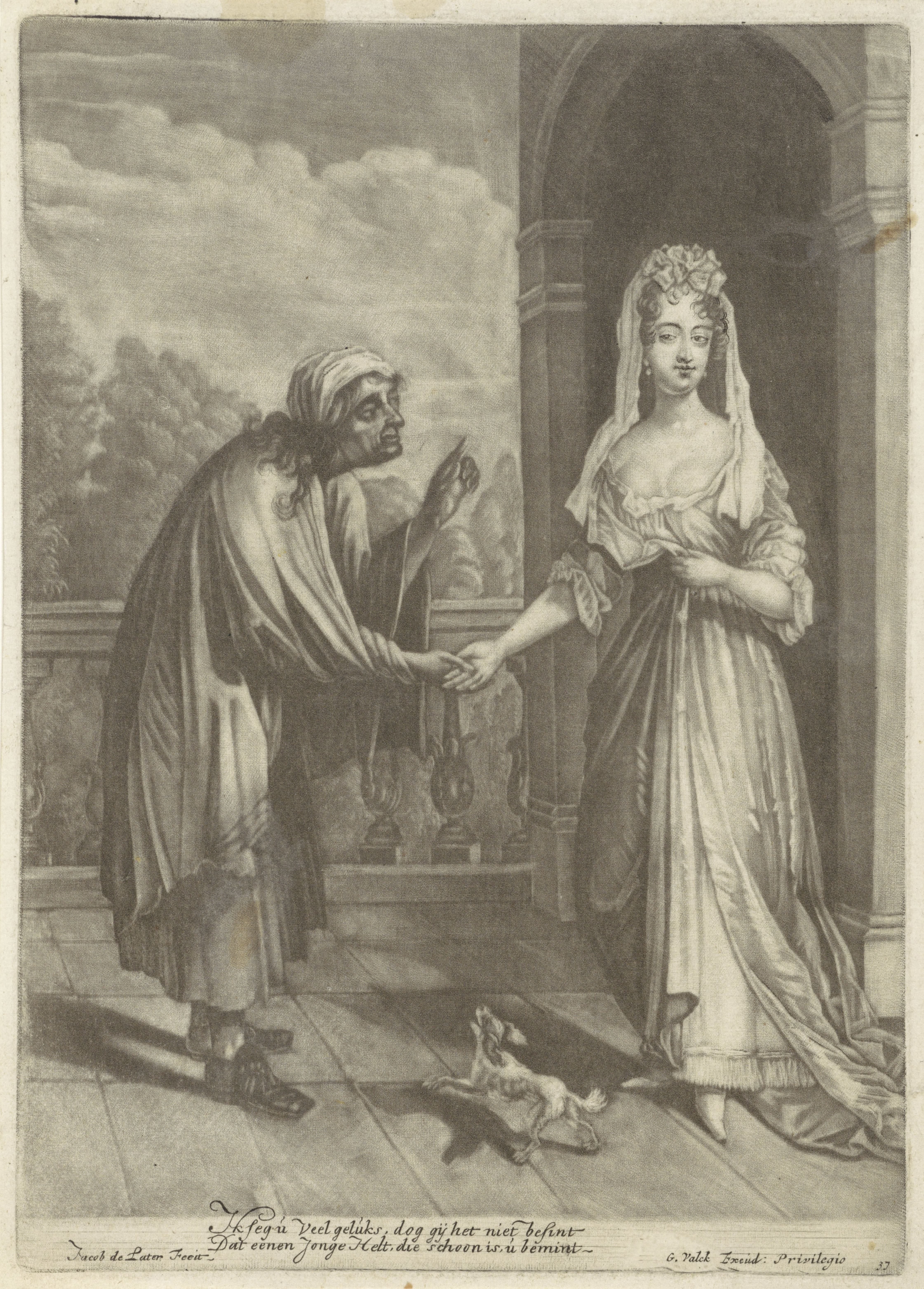 Waarzegster by Jacob de Later