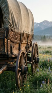 Wagon Wildflower Morning