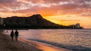 Waikiki Diamond Head Sunset