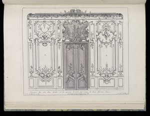 Wainscoting with Double Door