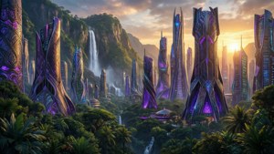 Wakanda Skyline Sunset
