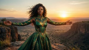 Wakandan Sunset Embrace