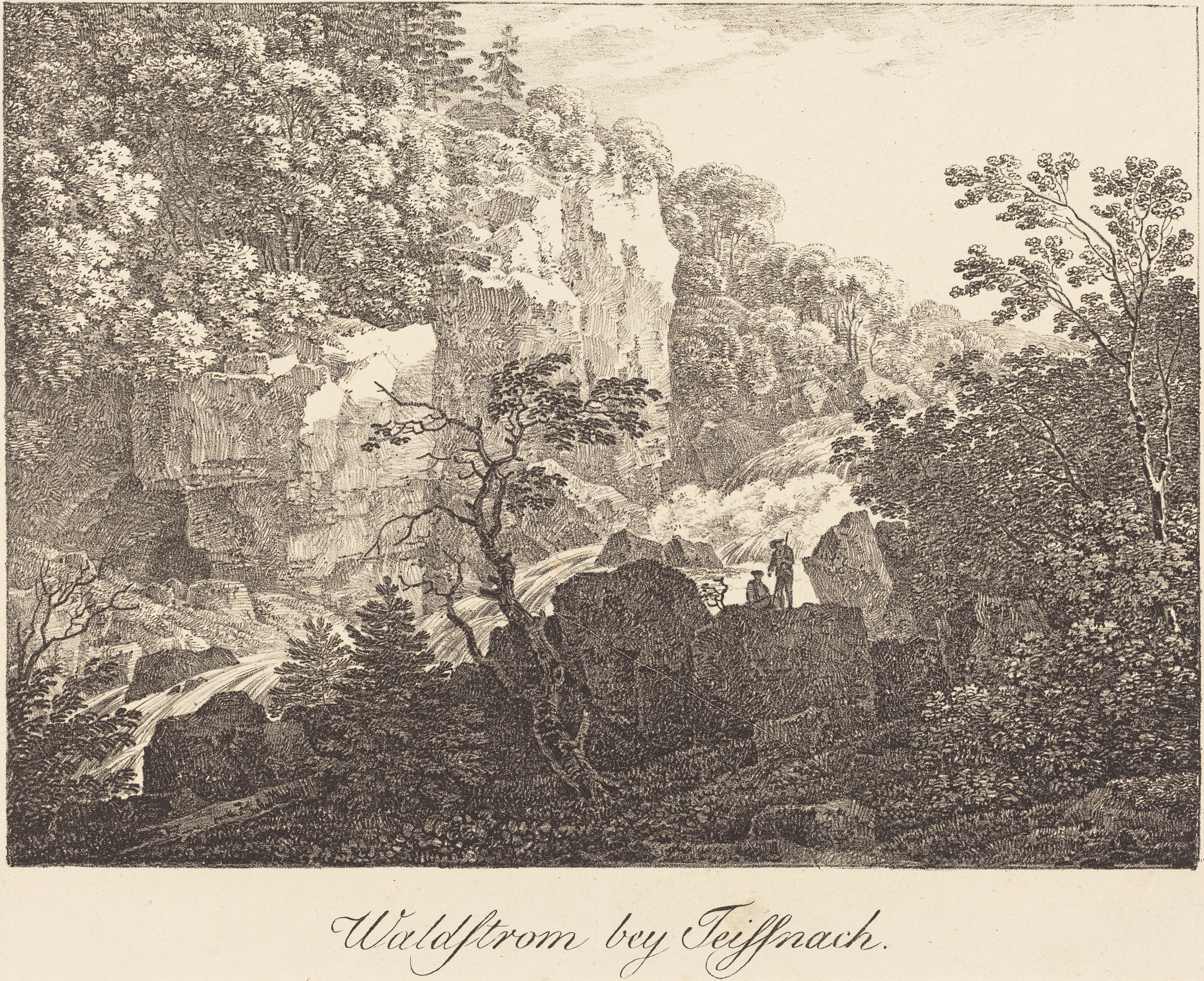 Waldstrom bey Teissnach by Max Josef Wagenbauer