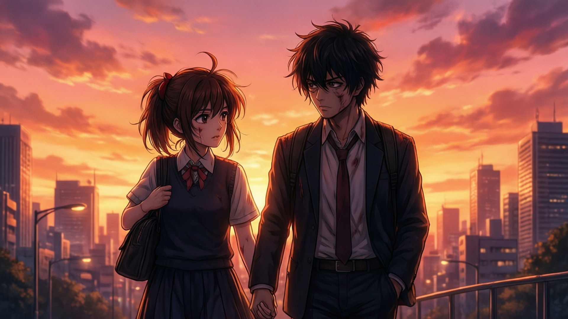 Walk Home Together by Wallpapers.art Studio
