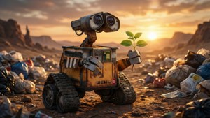WALL-E's Hope at Sunset