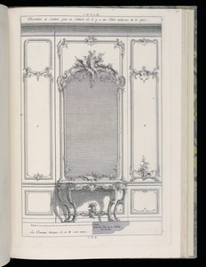 Wall with Mirror and Console Table