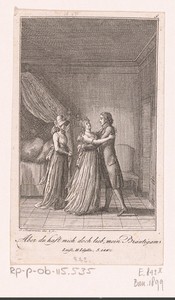 Walter ziet Luise in haar bruidsjurk