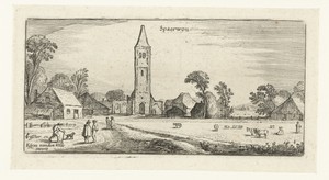 Wandelaars op een weg bij Spaarnwoude