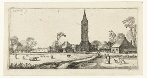 Wandelaars op een weg bij Spaarnwoude