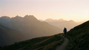 Wanderer at Dawn Serenity
