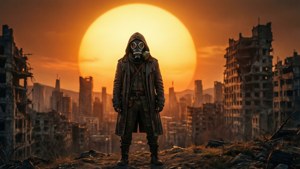 Wanderer Over Ruined City