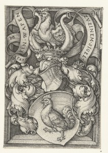 Wapen met een adelaar op een schild
