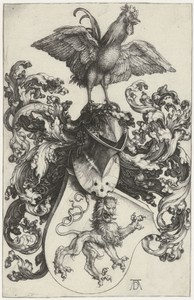 Wapenschild met haan