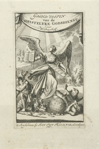 Ware Geloof met in haar handen de tafelen der wet en het evangelie