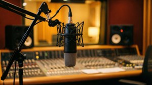Warm Recording Studio Scene