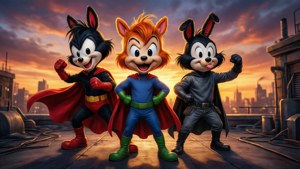 Warner Siblings Superhero Sunset