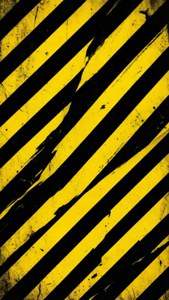 Warning Black Yellow Bold