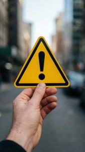 Warning Sign Held