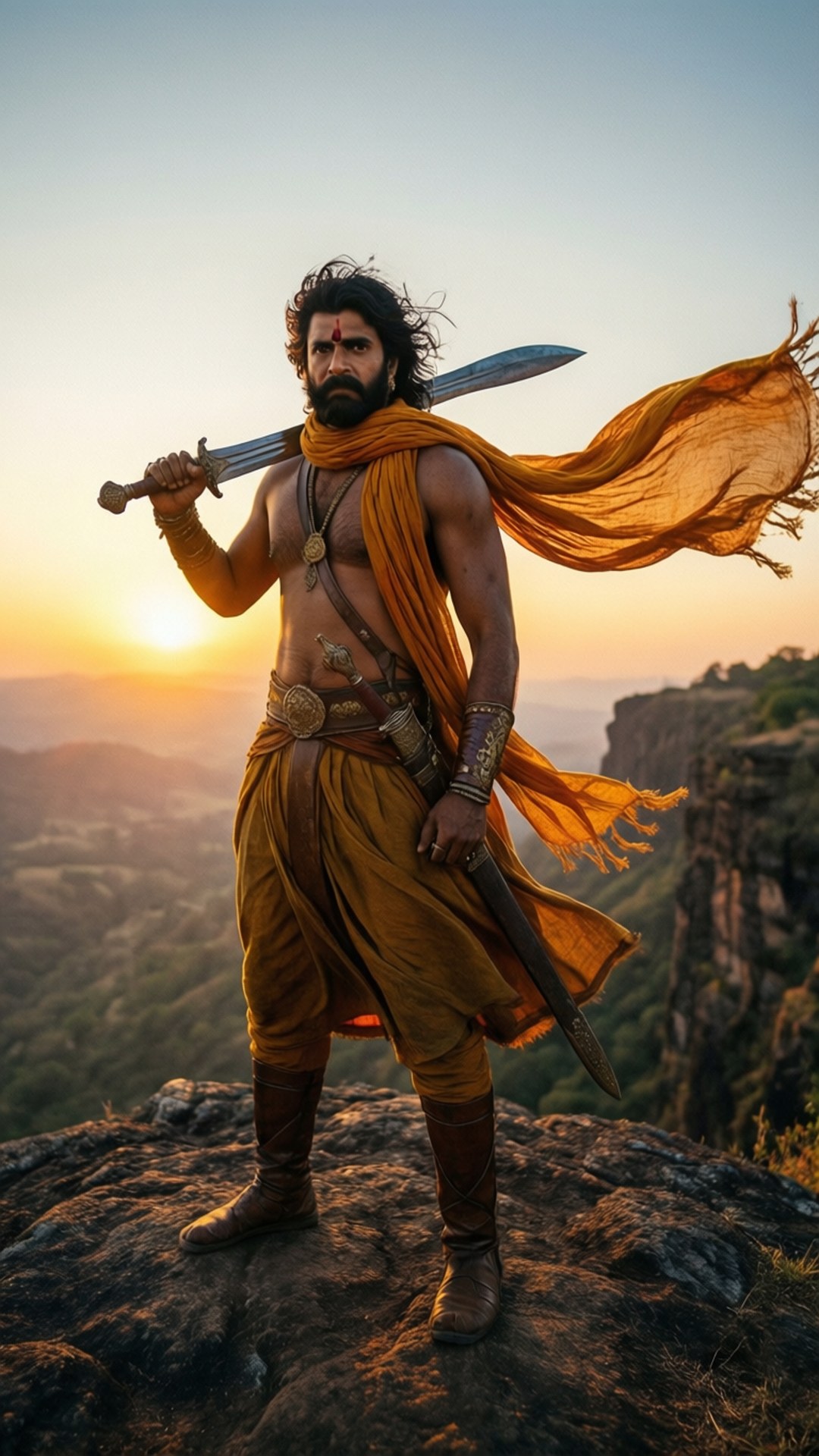 Warrior at Dawn by Wallpapers.art Studio