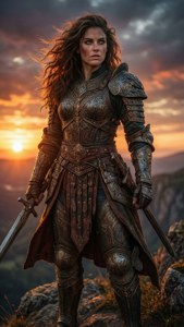 Warrior at Sunset