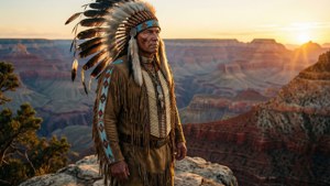 Warrior at Sunset