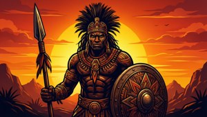 Warrior at Sunset
